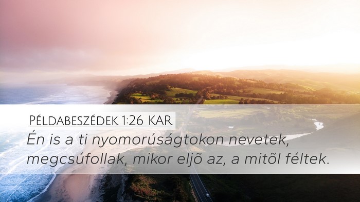 Példabeszédek 1:26 KAR Bible Verse Image