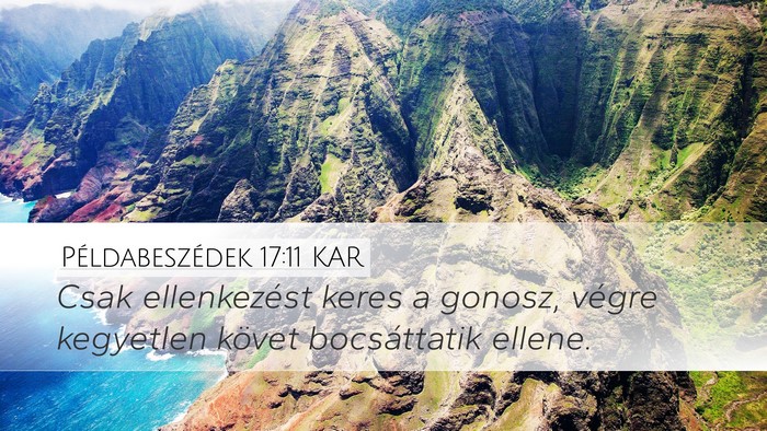 Példabeszédek 17:11 KAR Bible Verse Image