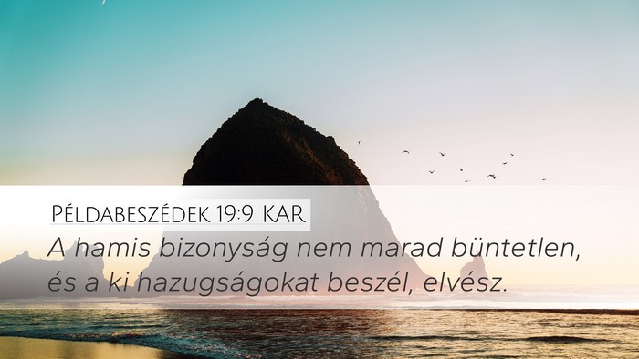 Példabeszédek 19:9 KAR Bible Verse Image