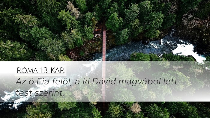 Róma 1:3 KAR Bible Verse Image