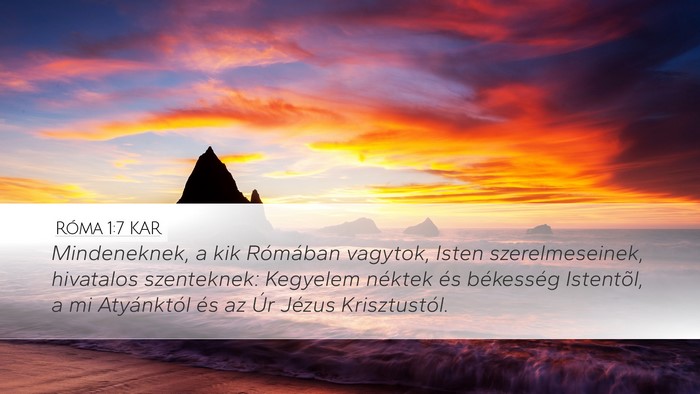 Róma 1:7 KAR Bible Verse Image