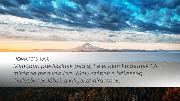 Róma 10:15 KAR Bible Verse Image