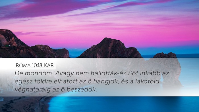 Róma 10:18 KAR Bible Verse Image
