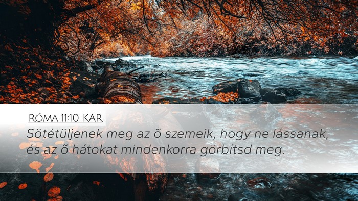 Róma 11:10 KAR Bible Verse Image