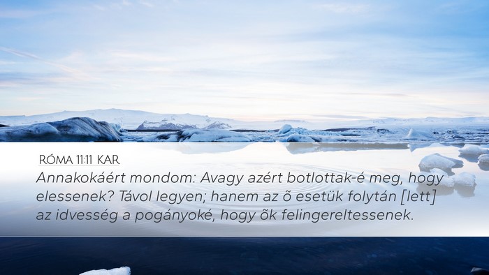 Róma 11:11 KAR Bible Verse Image