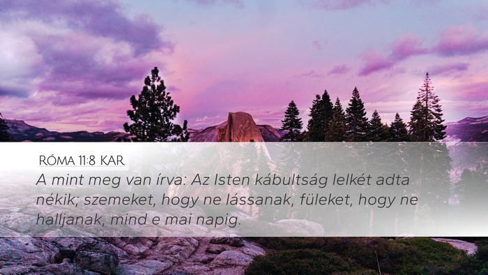 Róma 11:8 KAR Bible Verse Image