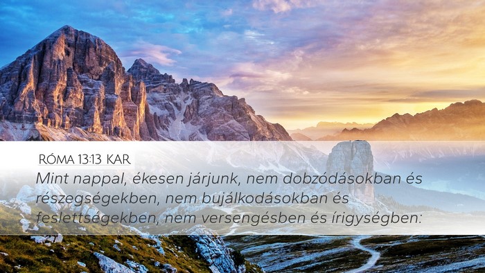 Róma 13:13 KAR Bible Verse Image