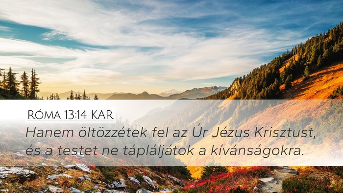 Róma 13:14 KAR Bible Verse Image