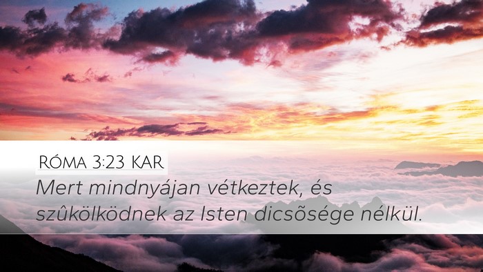 Róma 3:23 KAR Bible Verse Image