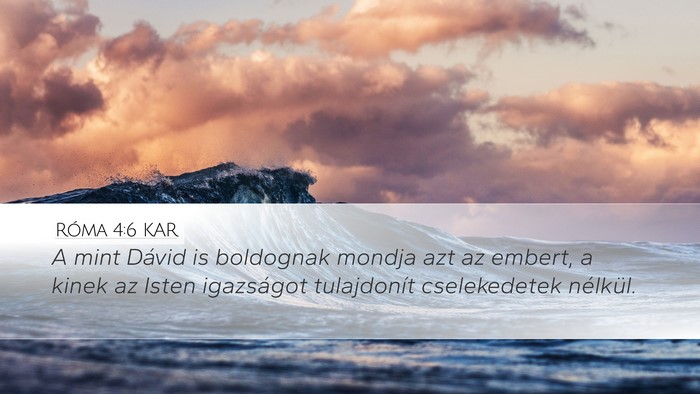Róma 4:6 KAR Bible Verse Image
