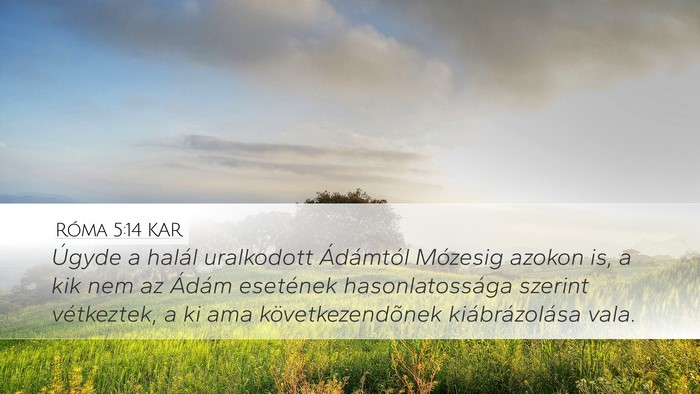 Róma 5:14 KAR Bible Verse Image