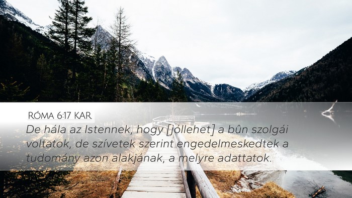 Róma 6:17 KAR Bible Verse Image