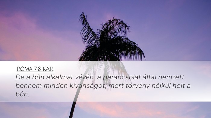 Róma 7:8 KAR Bible Verse Image