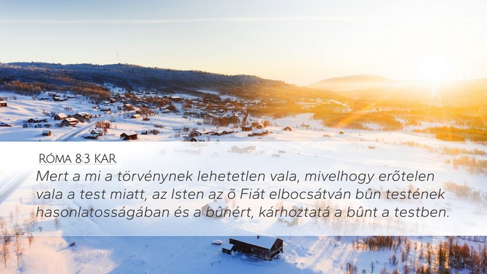 Róma 8:3 KAR Bible Verse Image