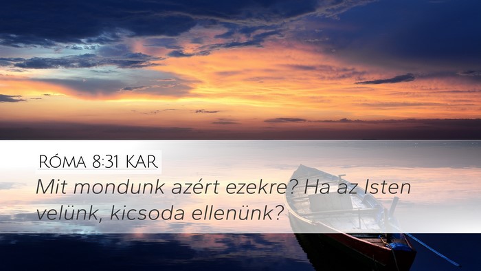Róma 8:31 KAR Bible Verse Image
