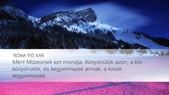 Róma 9:15 KAR Bible Verse Image