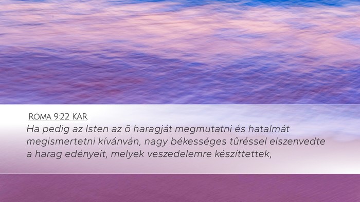 Róma 9:22 KAR Bible Verse Image