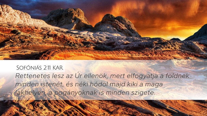 Sofóniás 2:11 KAR Bible Verse Image
