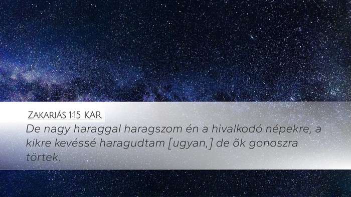 Zakariás 1:15 KAR Bible Verse Image
