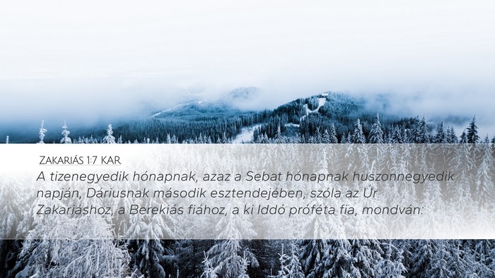 Zakariás 1:7 KAR Bible Verse Image