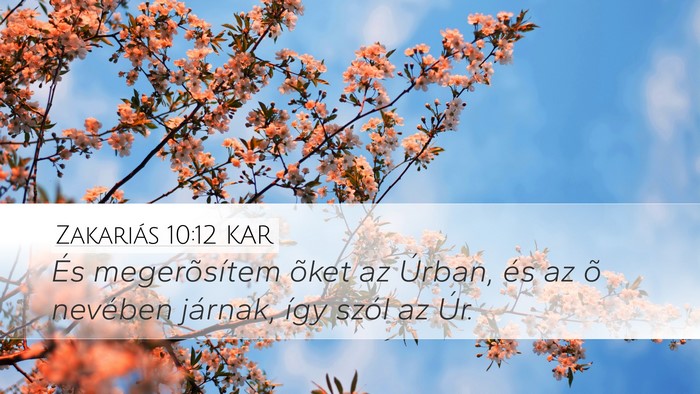 Zakariás 10:12 KAR Bible Verse Image