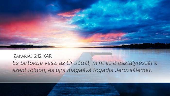 Zakariás 2:12 KAR Bible Verse Image