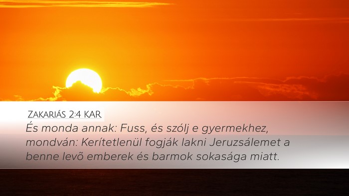 Zakariás 2:4 KAR Bible Verse Image