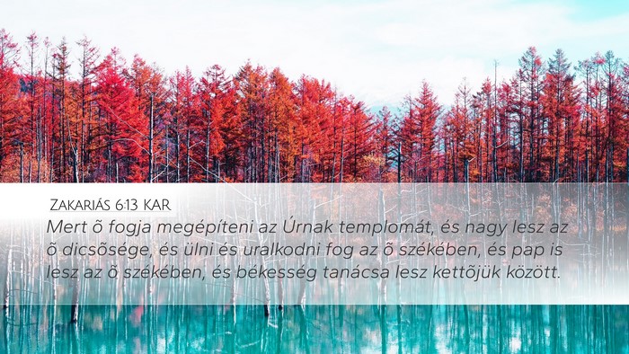 Zakariás 6:13 KAR Bible Verse Image