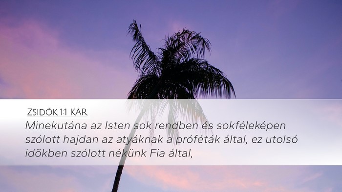 Zsidók 1:1 KAR Bible Verse Image