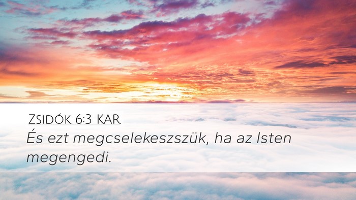 Zsidók 6:3 KAR Bible Verse Image