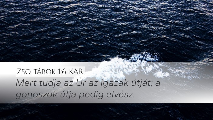 Zsoltárok 1:6 KAR Bible Verse Image