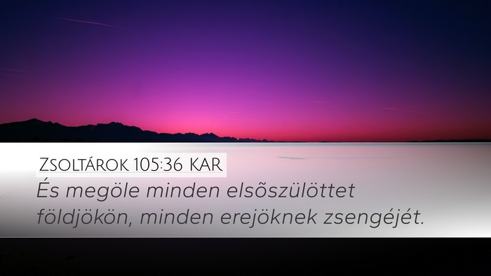 Zsoltárok 105:36 KAR Bible Verse Image