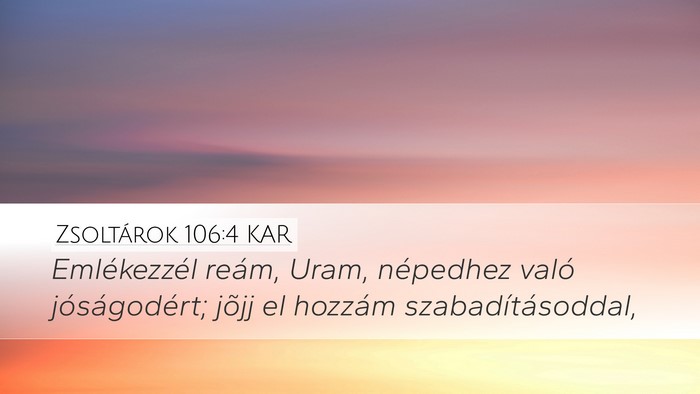 Zsoltárok 106:4 KAR Bible Verse Image
