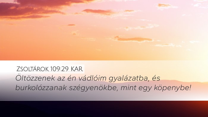 Zsoltárok 109:29 KAR Bible Verse Image