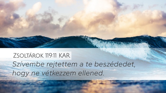 Zsoltárok 119:11 KAR Bible Verse Image