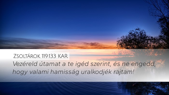 Zsoltárok 119:133 KAR Bible Verse Image