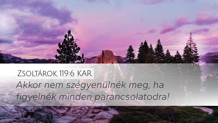 Zsoltárok 119:6 KAR Bible Verse Image