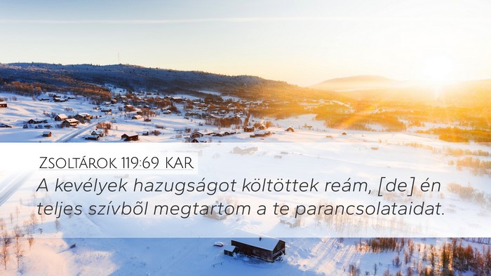 Zsoltárok 119:69 KAR Bible Verse Image