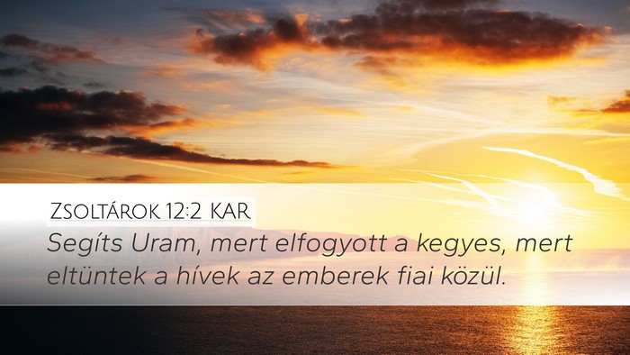 Zsoltárok 12:2 KAR Bible Verse Image