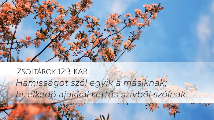 Zsoltárok 12:3 KAR Bible Verse Image