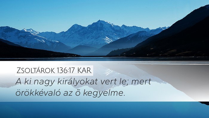 Zsoltárok 136:17 KAR Bible Verse Image