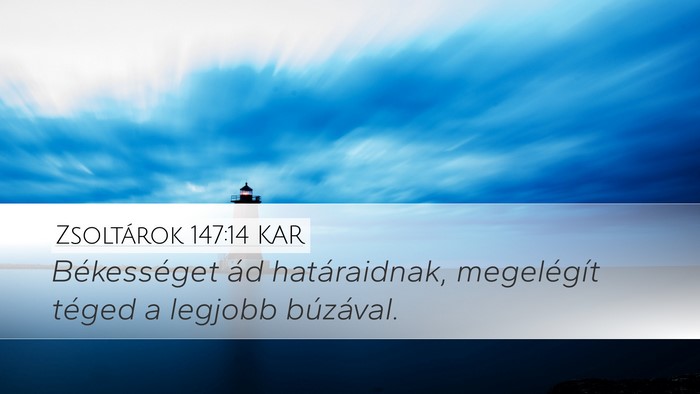 Zsoltárok 147:14 KAR Bible Verse Image