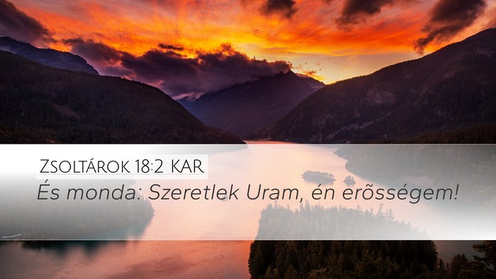Zsoltárok 18:2 KAR Bible Verse Image