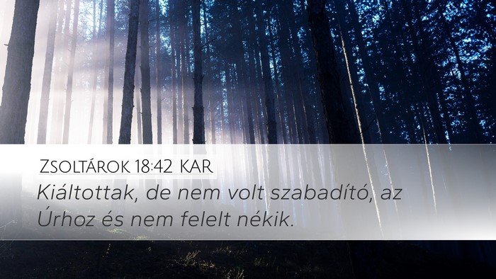 Zsoltárok 18:42 KAR Bible Verse Image