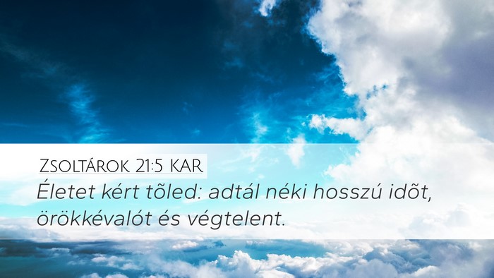 Zsoltárok 21:5 KAR Bible Verse Image