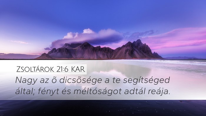 Zsoltárok 21:6 KAR Bible Verse Image