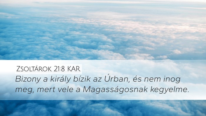 Zsoltárok 21:8 KAR Bible Verse Image