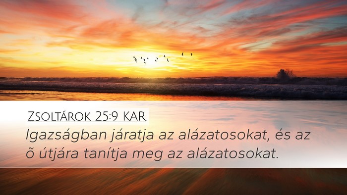 Zsoltárok 25:9 KAR Bible Verse Image