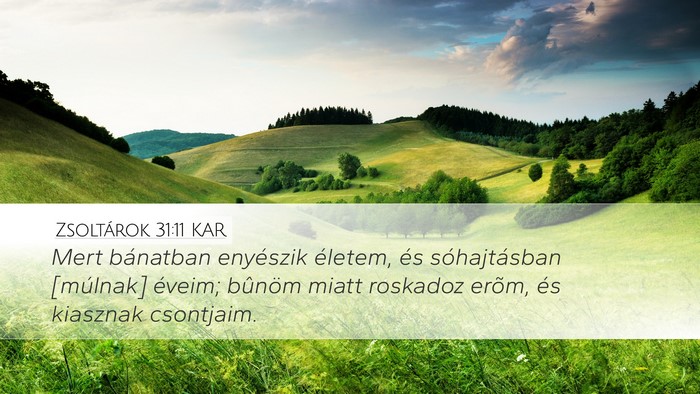 Zsoltárok 31:11 KAR Bible Verse Image