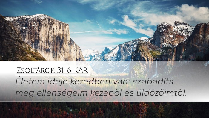 Zsoltárok 31:16 KAR Bible Verse Image